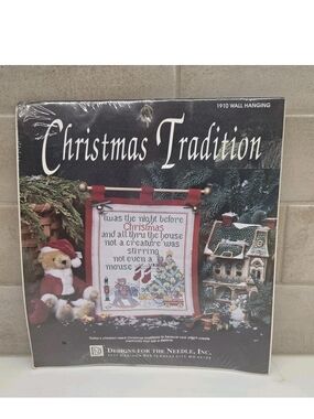 Designs For The Needle Christmas Tradition 1910 Wall Hanging Cross Stitch